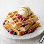 Waffle  With Ice Cream